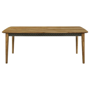 CoasterElevations Partridge Wooden Dining Table Natural Sheesham