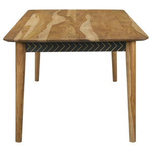 CoasterElevations Partridge Wooden Dining Table Natural Sheesham