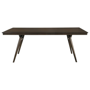 CoasterEssence Wes Rectangular Dining Table Dark Walnut