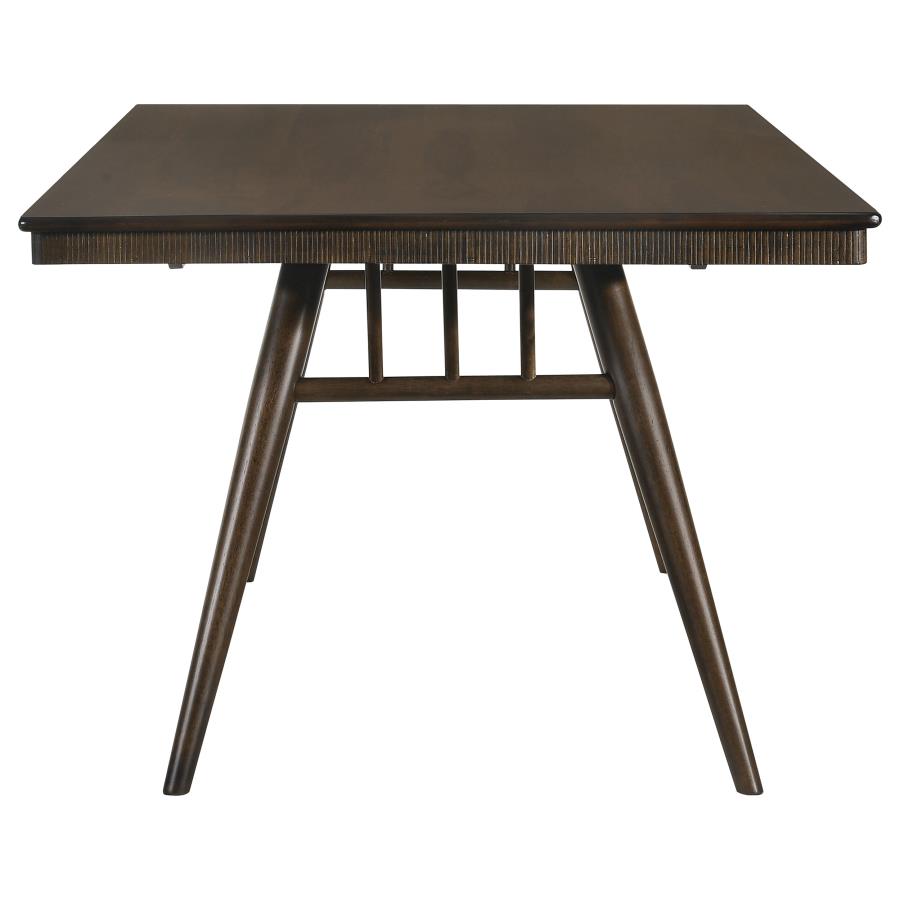 CoasterEssence Wes Rectangular Dining Table Dark Walnut