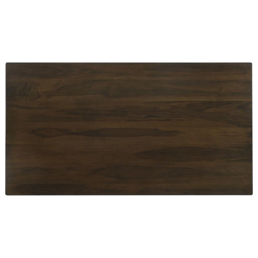 CoasterEssence Wes Rectangular Dining Table Dark Walnut