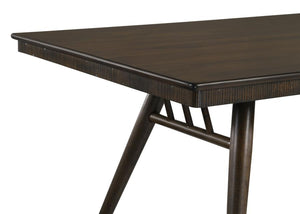 CoasterEssence Wes Rectangular Dining Table Dark Walnut