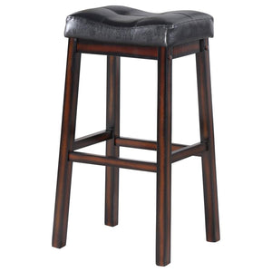 CoasterEveryday Donald Upholstered Bar Stools Black And Cappuccino (Set Of 2)