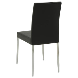 CoasterEveryday Maston Upholstered Dining Chairs Black (Set Of 4)