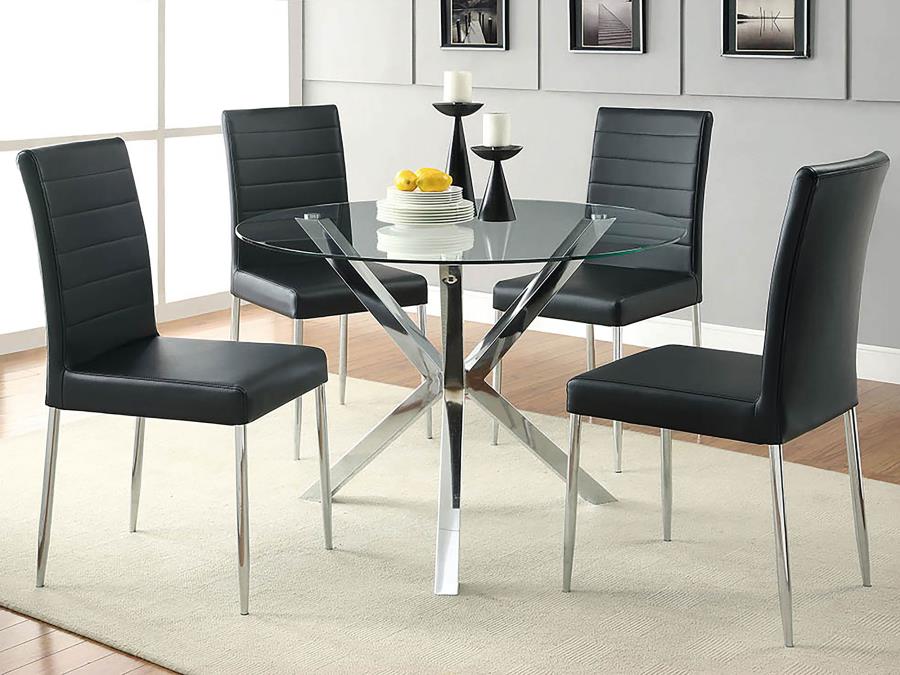 CoasterEveryday Maston Upholstered Dining Chairs Black (Set Of 4)