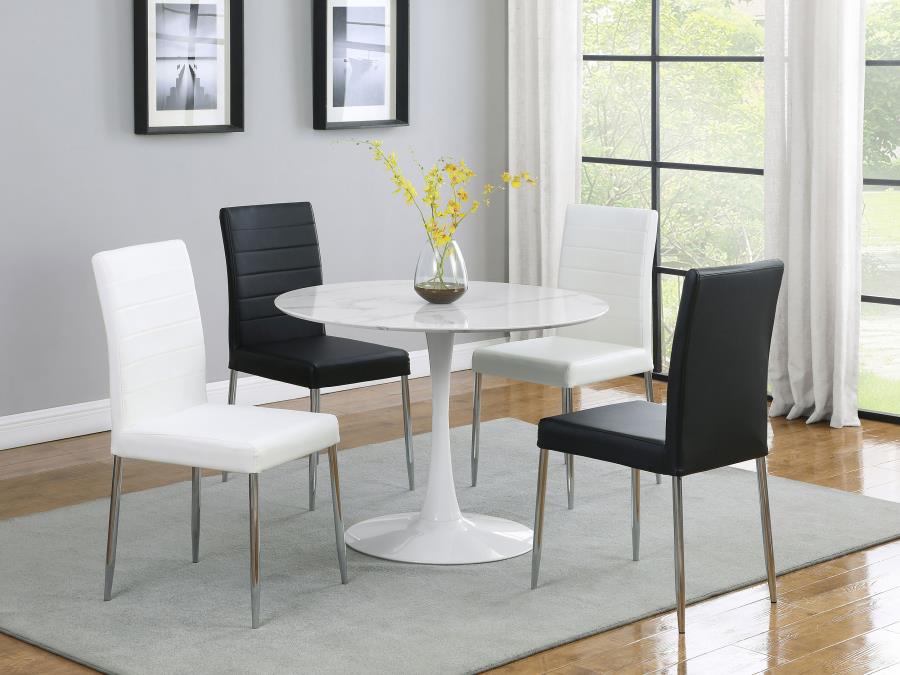 CoasterEveryday Maston Upholstered Dining Chairs Black (Set Of 4)