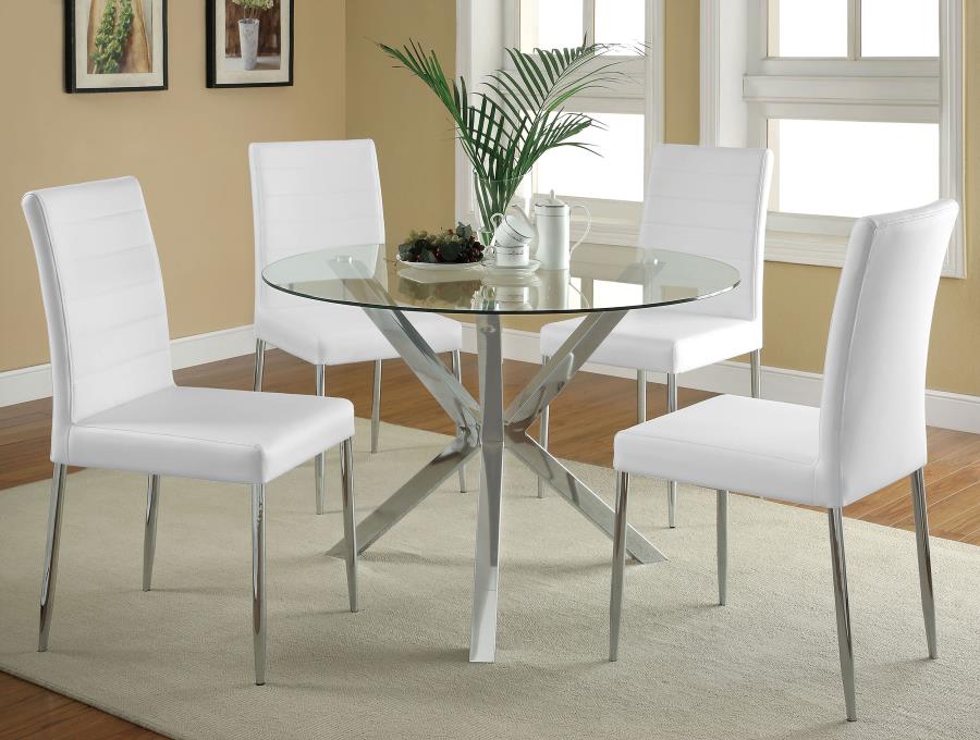 CoasterEveryday Maston Upholstered Dining Chairs White (Set Of 4)