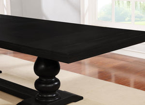 CoasterEssence Phelps Rectangular Dining Table Antique Noir