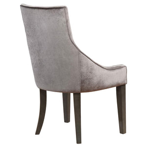 CoasterElevations Phelps Upholstered Demi Wing Chairs Grey (Set Of 2)