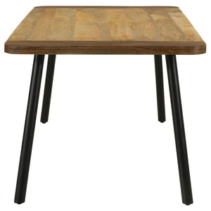 Maverick Rectangular Tapered Legs Dining Table Natural Mango And Black