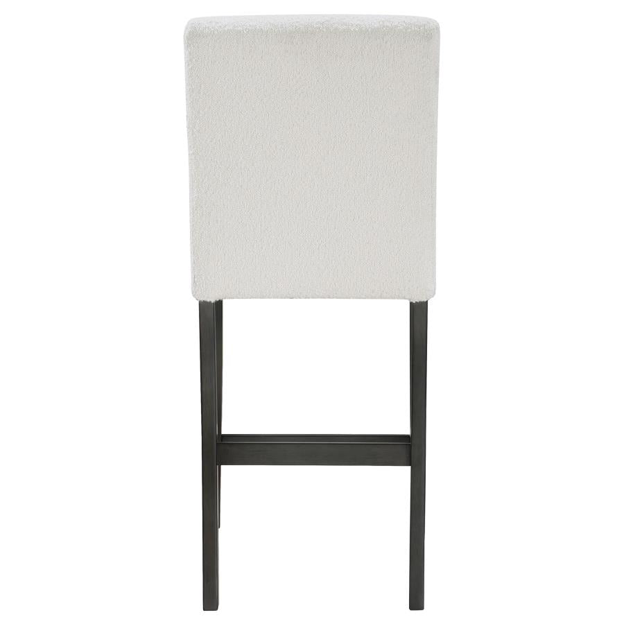 CoasterEveryday Alba Boucle Upholstered Counter Height Dining Chair Beige And Charcoal Grey (Set Of 2)