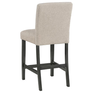 CoasterEveryday Alba Boucle Upholstered Counter Height Dining Chair Beige And Charcoal Grey (Set Of 2)