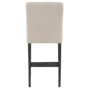 CoasterEveryday Alba Boucle Upholstered Counter Height Dining Chair Beige And Charcoal Grey (Set Of 2)