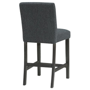 CoasterEveryday Alba Boucle Upholstered Counter Height Dining Chair Black And Charcoal Grey (Set Of 2)