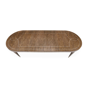 VILLA CHERIE HAZELNUT 4 Leg Oval Dining Table