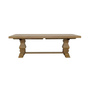 CoasterElevations Florence Double Pedestal Dining Table Rustic Smoke