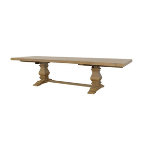 CoasterElevations Florence Double Pedestal Dining Table Rustic Smoke