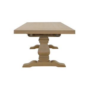 CoasterElevations Florence Double Pedestal Dining Table Rustic Smoke