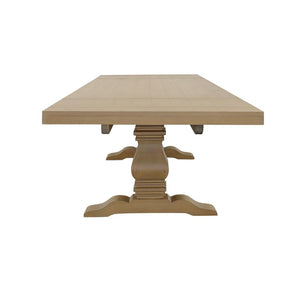 CoasterElevations Florence Double Pedestal Dining Table Rustic Smoke