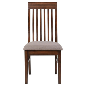 Briarwood Slat Back Dining Side Chair Mango Oak And Brown (Set Of 2)