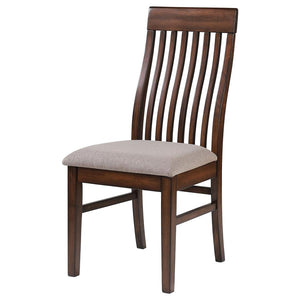 Briarwood Slat Back Dining Side Chair Mango Oak And Brown (Set Of 2)