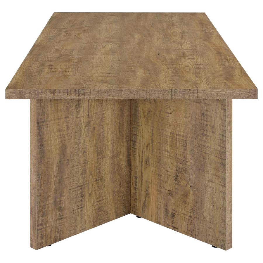 CoasterEveryday Jamestown Rectangular Engineered Wood Dining Table With Decorative Laminate Mango Brown