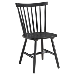 Hollyoak Windsor Spindle Back Dining Side Chairs Black (Set Of 2)