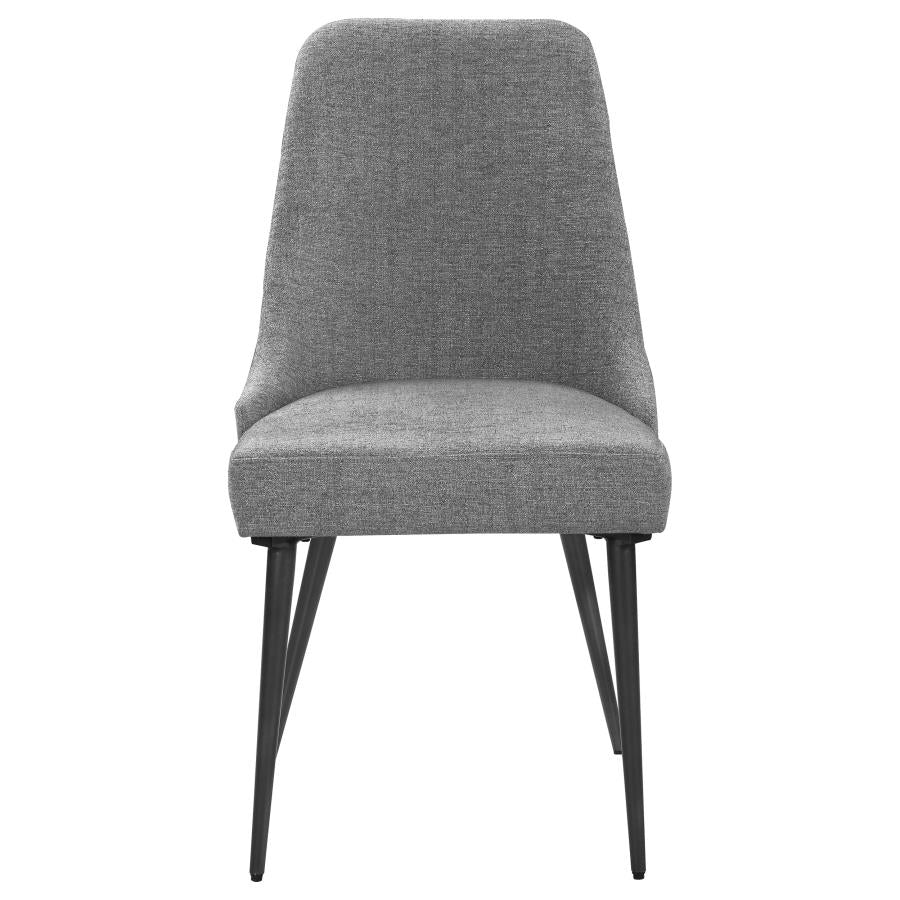 CoasterEssence Alan Upholstered Dining Chairs Grey (Set Of 2)