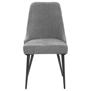 CoasterEssence Alan Upholstered Dining Chairs Grey (Set Of 2)