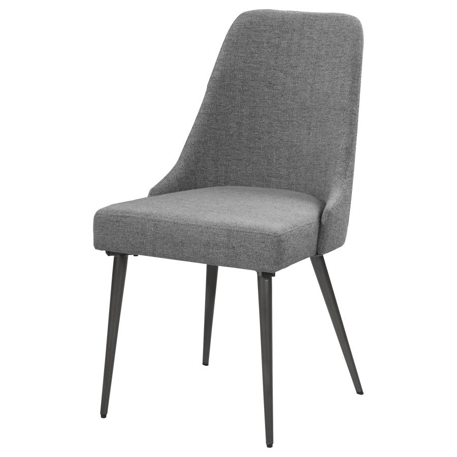 CoasterEssence Alan Upholstered Dining Chairs Grey (Set Of 2)