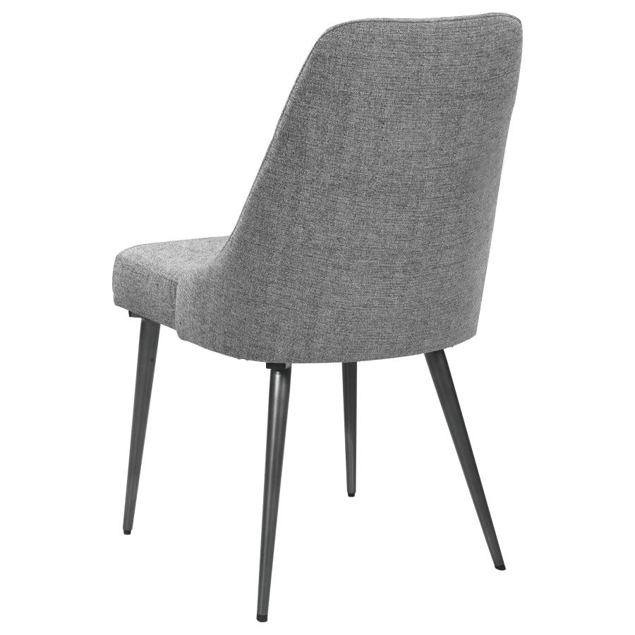 CoasterEssence Alan Upholstered Dining Chairs Grey (Set Of 2)