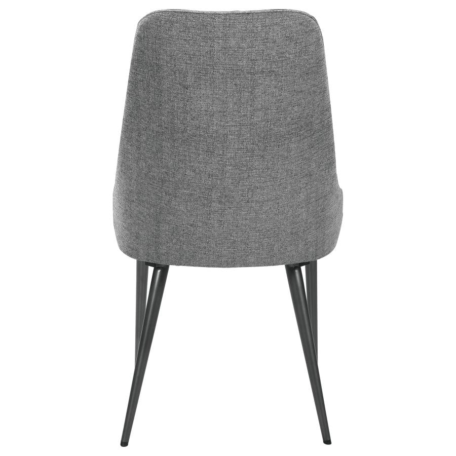 CoasterEssence Alan Upholstered Dining Chairs Grey (Set Of 2)