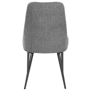 CoasterEssence Alan Upholstered Dining Chairs Grey (Set Of 2)