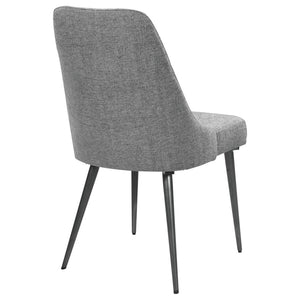 CoasterEssence Alan Upholstered Dining Chairs Grey (Set Of 2)