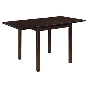 CoasterEveryday Kelso Rectangular Dining Table With Drop Leaf Cappuccino