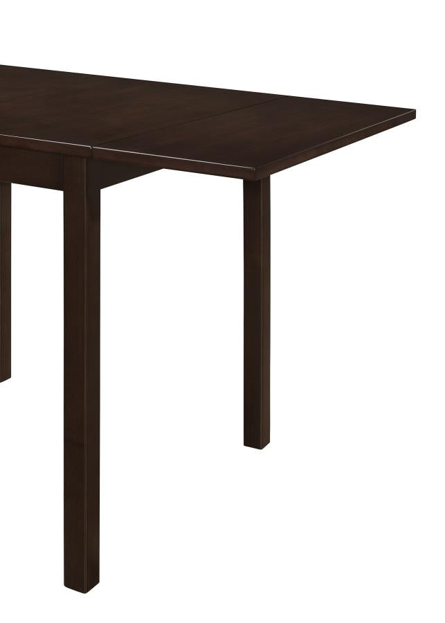 CoasterEveryday Kelso Rectangular Dining Table With Drop Leaf Cappuccino