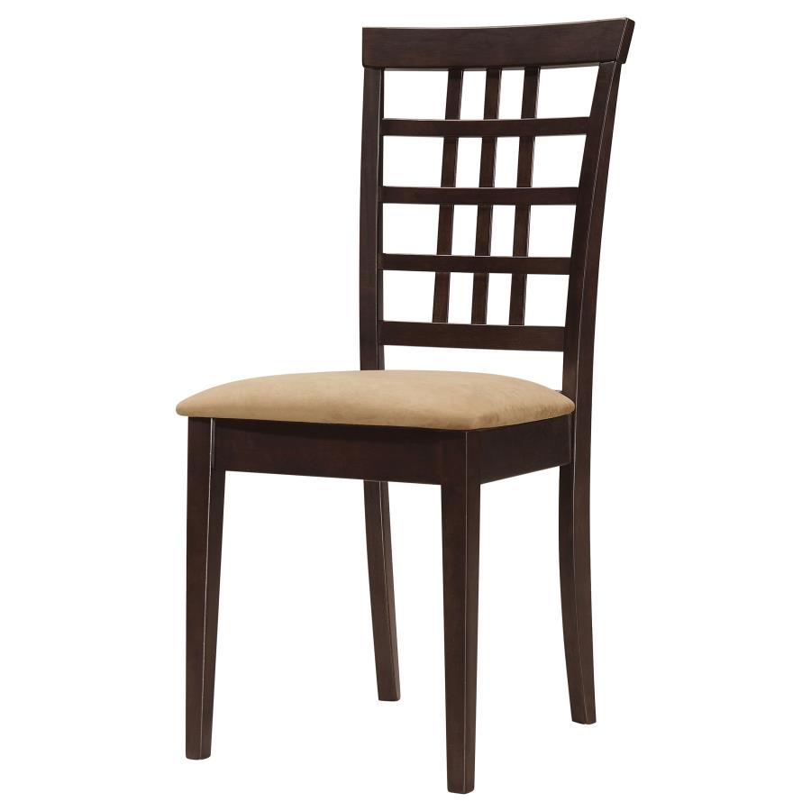 CoasterEveryday Kelso Lattice Back Dining Chairs Cappuccino (Set Of 2)