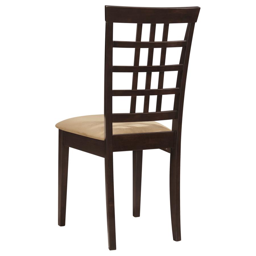 CoasterEveryday Kelso Lattice Back Dining Chairs Cappuccino (Set Of 2)