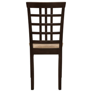 CoasterEveryday Kelso Lattice Back Dining Chairs Cappuccino (Set Of 2)