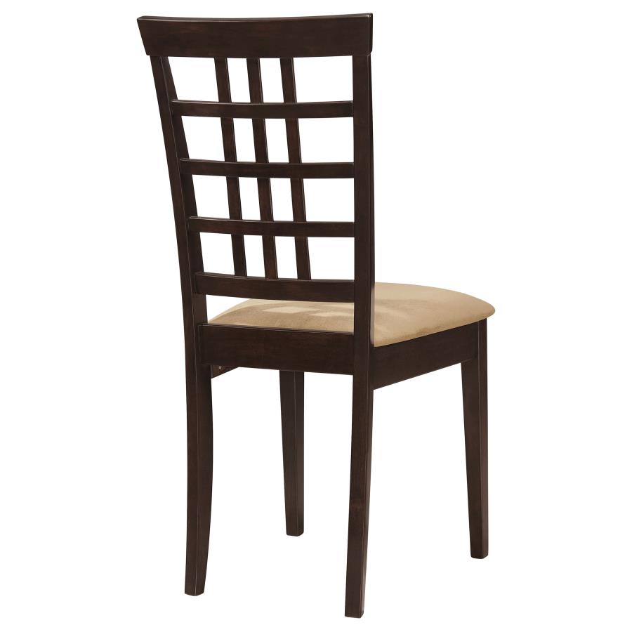 CoasterEveryday Kelso Lattice Back Dining Chairs Cappuccino (Set Of 2)