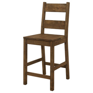 CoasterEveryday Coleman Counter Height Stools Rustic Golden Brown (Set Of 2)