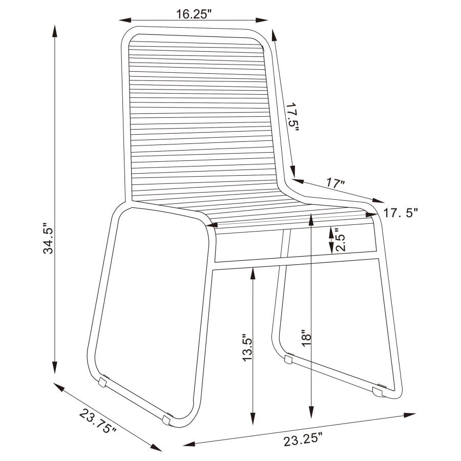 CoasterEssence Jerome Upholstered Stackable Side Chairs (Set Of 2)