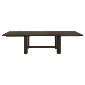 CoasterEssence Calandra Rectangle Dining Table With Extension Leaf Vintage Java