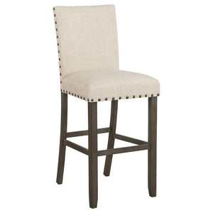 CoasterEveryday Ralland Upholstered Bar Stools With Nailhead Trim Beige (Set Of 2)