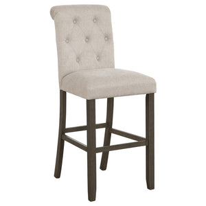 CoasterEveryday Balboa Tufted Back Bar Stools Beige And Rustic Brown (Set Of 2)