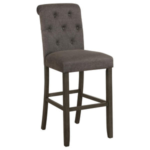 CoasterEveryday Balboa Tufted Back Bar Stools Grey And Rustic Brown (Set Of 2)