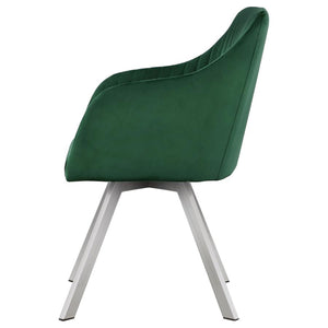 CoasterElevations Arika Channeled Back Swivel Dining Chair Green