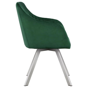 CoasterElevations Arika Channeled Back Swivel Dining Chair Green