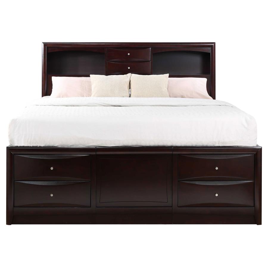 CoasterEssence Phoenix 10-Drawer Bed Deep Cappuccino