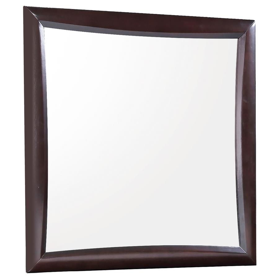 CoasterEssence Phoenix Square Dresser Mirror Deep Cappuccino